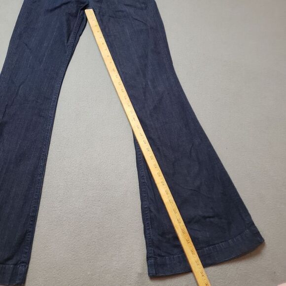 HUDSON Blue Wide Leg Flare Jeans made in USA size 27 dark wash - Picture 14 of 16